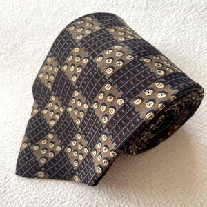 Stanley Blacker Men's Tie with a Multicolor Geometric Pattern